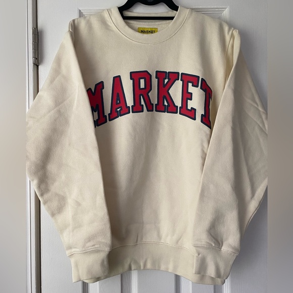 NWT Market Logo Crewneck Sweatshirt - Picture 2 of 4